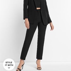 Express Editor Super High Waisted Straight Ankle Pant